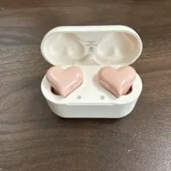 ハート型　ピンク　ワイヤレスイヤホン