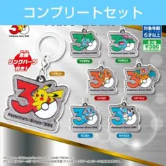 ポケモン　30周年 メタルチャームマスコット　第1弾　コンプリートセット