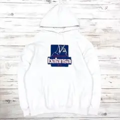 XLARGE エクストララージ パーカー デカロゴ ホワイト L 0537