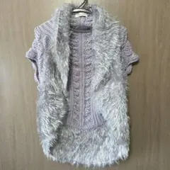 Pousse Café blue label ニットベスト M～L