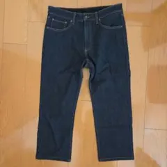 【美品】NAVY マックハウス 七分丈デニム 裏起毛 メンズ 34sizeのサムネイル
