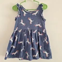 GAP　ユニコーン柄ノースリーブワンピース