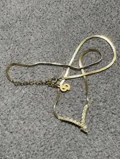 Diorディオール CD ゴールド ラインストーン ヴィンテージ ネックレス