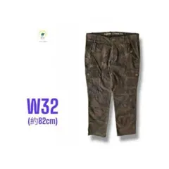 【各種割引】NAUTICA 迷彩 カモフラ 6P スリム カーゴ パンツ W32のサムネイル