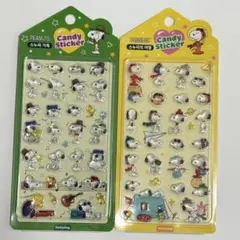 PEANUTS スヌーピー キャンディステッカー 2シートセット【海外正規品】
