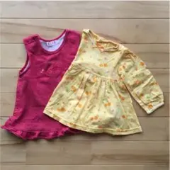 【ELLE】エル　ワンピース 2枚セット　80cm