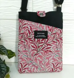 ウイリアムモリス柄サコッシュ＊携帯ショルダー＊スマホポシェット