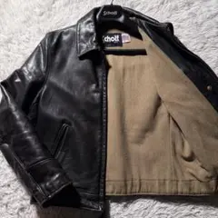 希少モデル✨schott トラッカージャケット　ダークブラウン　本革　40