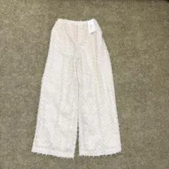 新品未使用★ミラオーウェン★センターコパワイドイージーパンツ★ホワイト