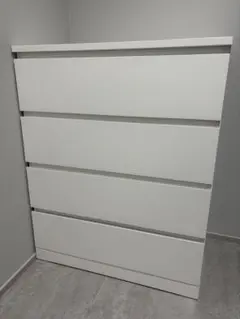 【引取希望】IKEA マルム MALM 4段チェスト ホワイト 80×100のサムネイル