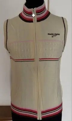 【最終値下げ】marie claire スポーツ ニットベスト　アイボリー