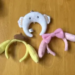 サンリオ　カチューシャ　キーホルダー　こぎみゅん　ポムポムプリン　マイメロディ