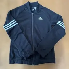 adidas トラックジャケット　ジャージ　三本線　ブラック　JL