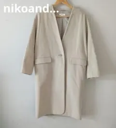 ニコアンド　ノーカラーコート