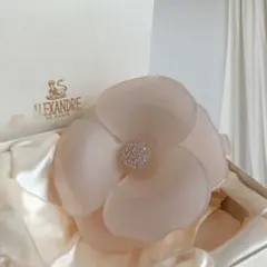 美品 アレクサンドルドゥパリ カメリア バレッタ ヘアアクセサリー