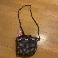 LeSportsac 黒白ドット ショルダーバッグ
