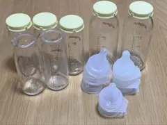 産院用Pigeon 母乳実感 直付け哺乳瓶 100ml 200ml 乳首セット