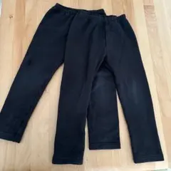 110センチ　フリースパンツ　黒　 2本セット