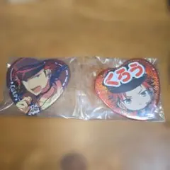 あんさんぶるスターズ あんスタ一番くじ ハート型缶バッジセット 2個 鬼龍紅郎