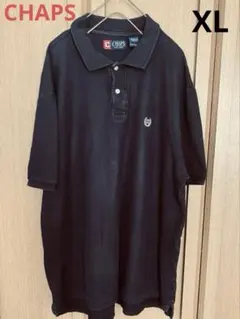 CHAPS 半袖ポロシャツ ブラック　XL