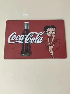 Coca-Cola ベティ・ブープ アート ブリキ看板 昭和レトロ