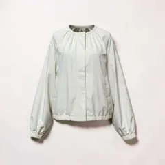 ホワイト ジャンパー・ブルゾン，軽量，羽織り