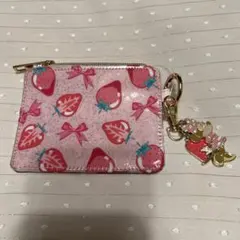 ディズニーストア　ミニー 定期入れ・パスケース チャーム付き