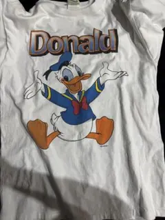 ディズニー ヴィンテージ ドナルド 七分袖 Tシャツ カットソー タイム
