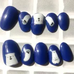 白クマさん  ジェルネイル