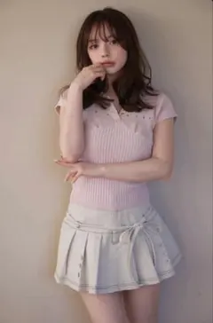 andmary Lindsay logo tops pink - メルカリ