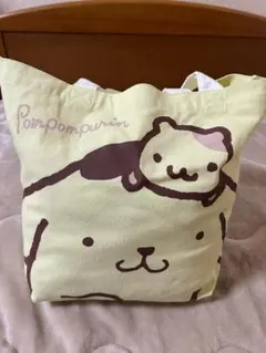 【難あり品・バラ売り不可】ポムポムプリン　パジャマ2点セット【トートバッグ付き】