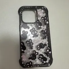 iPhone 14pro ケース Black Bunnies Star Mix