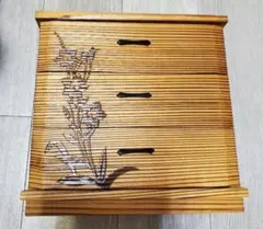 焼杉　整理箱　整理タンス　３段　美品　アンティーク　レトロ