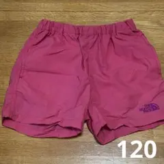 used ノースフェイス　120サイズ　ショートパンツ　ピンク