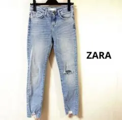 【だいちゃん様専用】おまとめ ZARA パール付きダメージデニムパンツ26