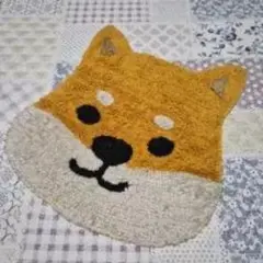 柴犬 フェイスマット ラグ 玄関マット