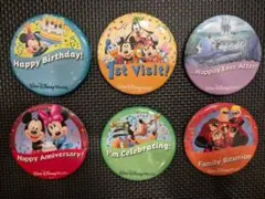 ディズニーバッジ6個セット
