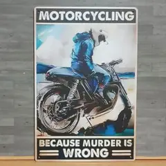 MOTOR CYCLE ビンテージ風 ブリキ看板 OK2567