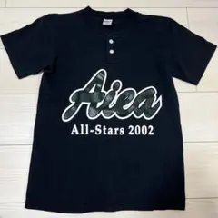 Aiea All-Stars 2002 ヘンリーネック Tシャツ ブラック S
