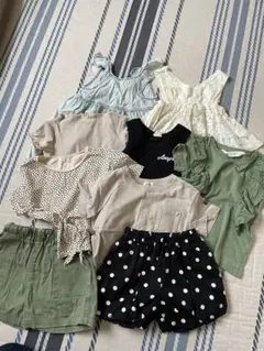 キッズ服 トップスとショーツ9点セット