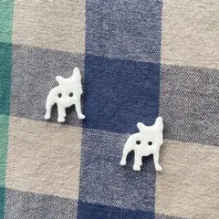 フレブル フレンチブルドッグ ボタン 【6個セット】 飾りボタン パーツ 犬