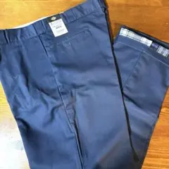 Dickies ワークパンツ 40x32 裏ネル ビッグサイズ 未使用 ネイビー