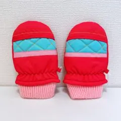 スノーグローブ キッズ 雪用手袋 3-4蔡 ピンク 可愛い子ども 手袋 ミトン