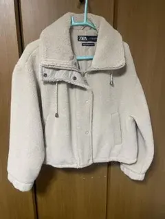 ZARA ボアショートコート