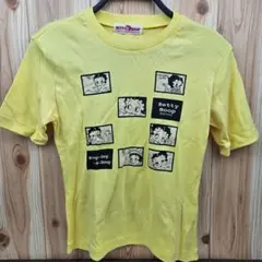 BETTY BOOP ベティちゃん Tシャツ M イエロー 半袖 キャラクター