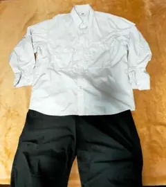 ユニクロＣワイドパラシュートパンツユニクロ Uユーティリティオーバーサイズシャツ