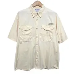 Columbia コロンビア 半袖 フィッシングシャツ ベージュ XLのサムネイル