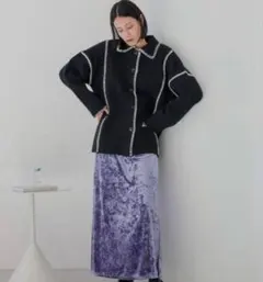 新品未使用　LOWRYSFARM ベロア スカート