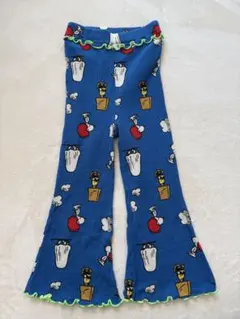 【PEANUTS】スヌーピーワッフルフレアーパンツ