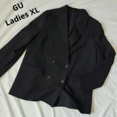 GU XL ダブルブレストジャケット Z 黒 レディース